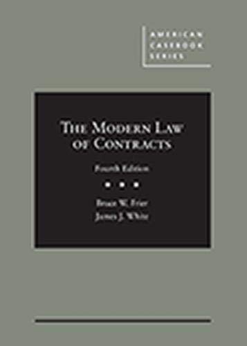 Cover of The Modern Law of Contracts (American Casebook Series)