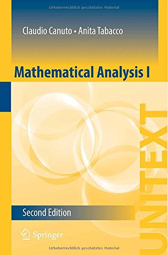 Cover of Mathematical Analysis I (UNITEXT)