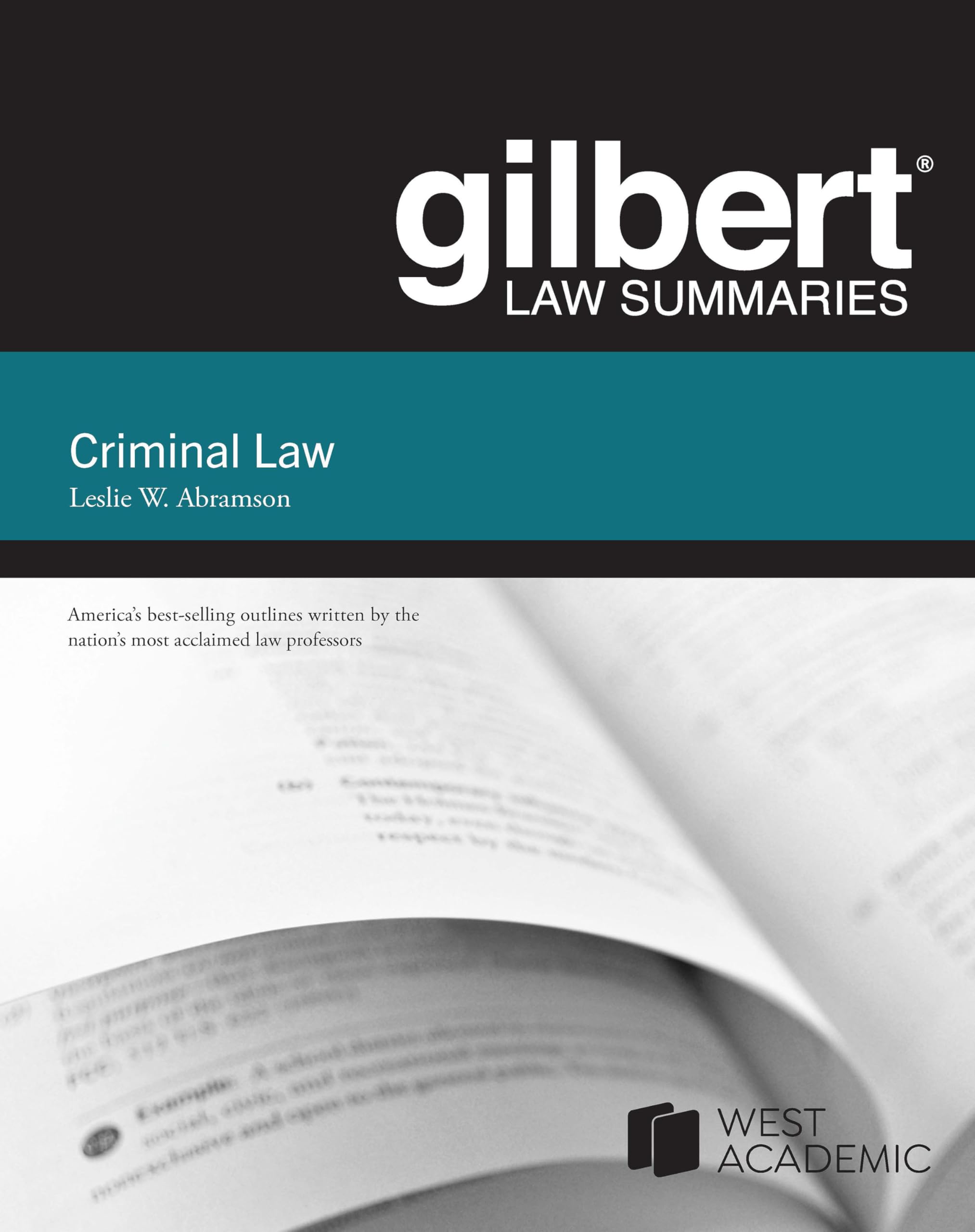 Cover of Gilbert Law Summary on Criminal Law