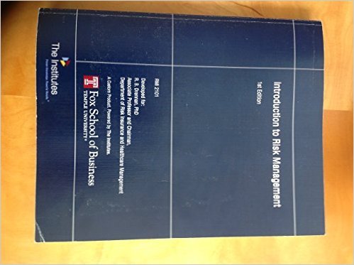 Cover of Introduction to Risk Management Volume I & II - Temple University Custom Ed.
