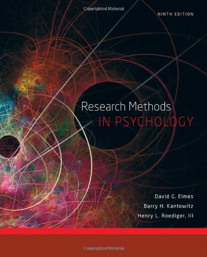 Cover of Research Methods in Psychology