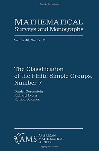 Cover of The Classification of the Finite Simple Groups, Number 7: Chapters 7-11: the Generic Case, Stages 3b and 4a (Mathematical Surveys and Monographs)