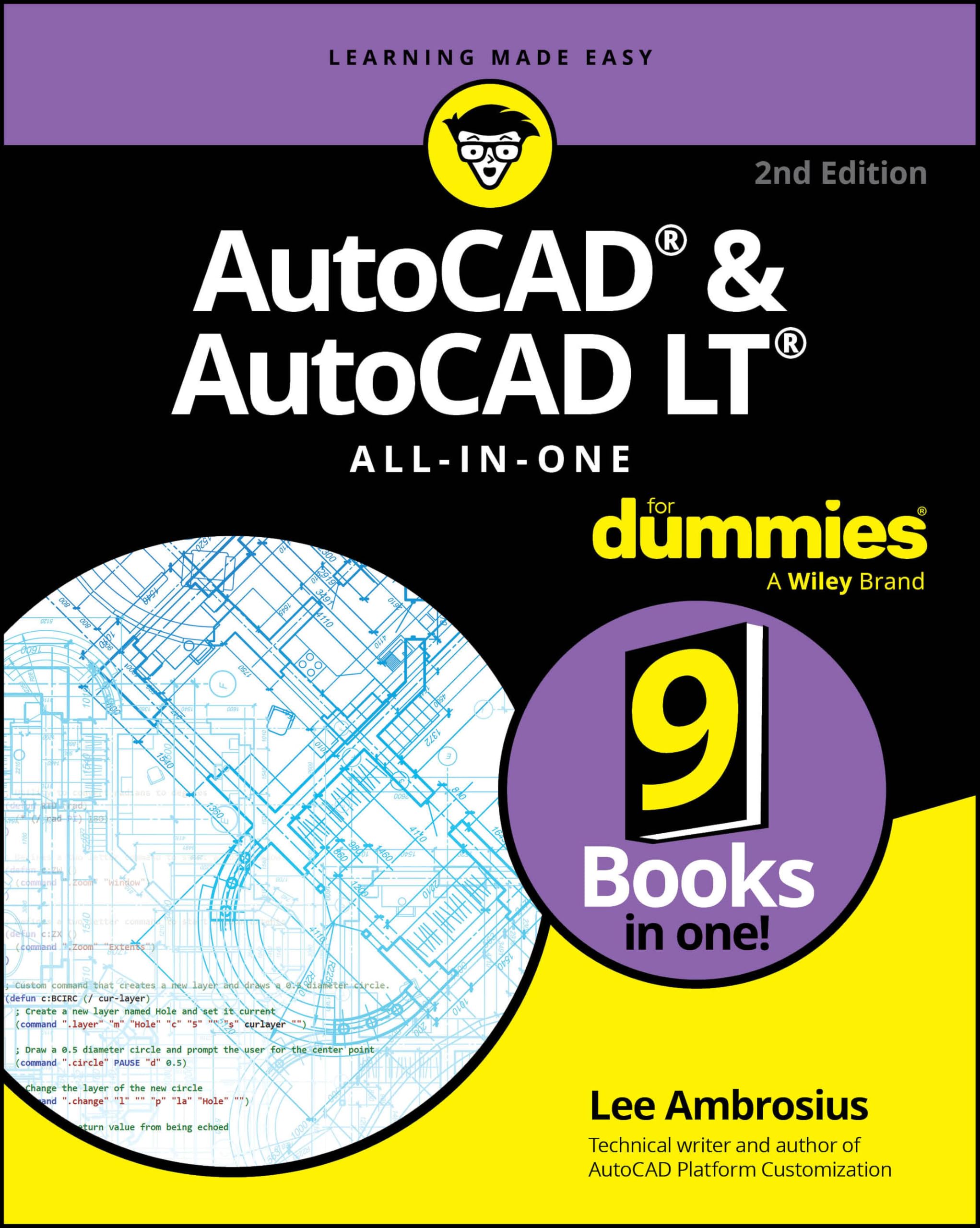 Cover of AutoCAD & AutoCAD LT All-in-One For Dummies