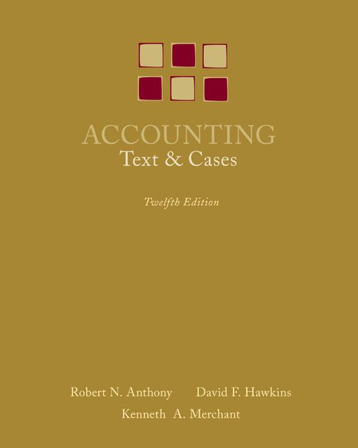 Cover of Accounting: Texts and Cases (Revised)