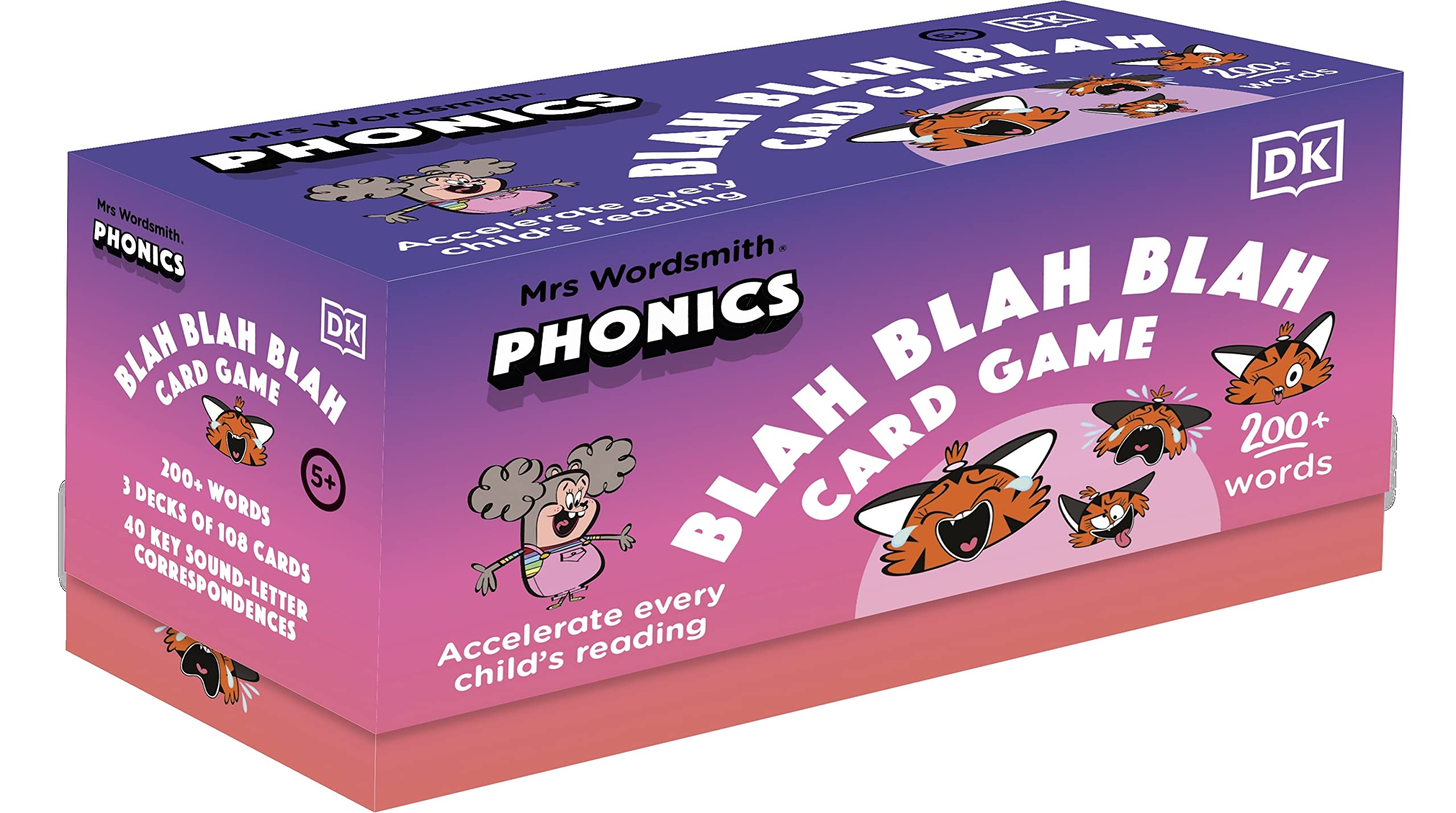 Cover of Mrs Wordsmith Phonics Blah Blah Blah Card Game, Kindergarten & Grades 1-2: Accelerate Every Child's Reading