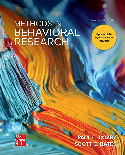 Cover of Methods in Behavioral Research