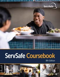 Cover of ServSafe Coursebook, 8th Edition, Softcover + Online Exam Voucher
