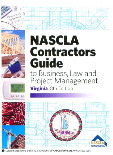 Cover of Virginia NASCLA Contractors Guide to Business, Law and Project Management (Virginia 8th Edition)