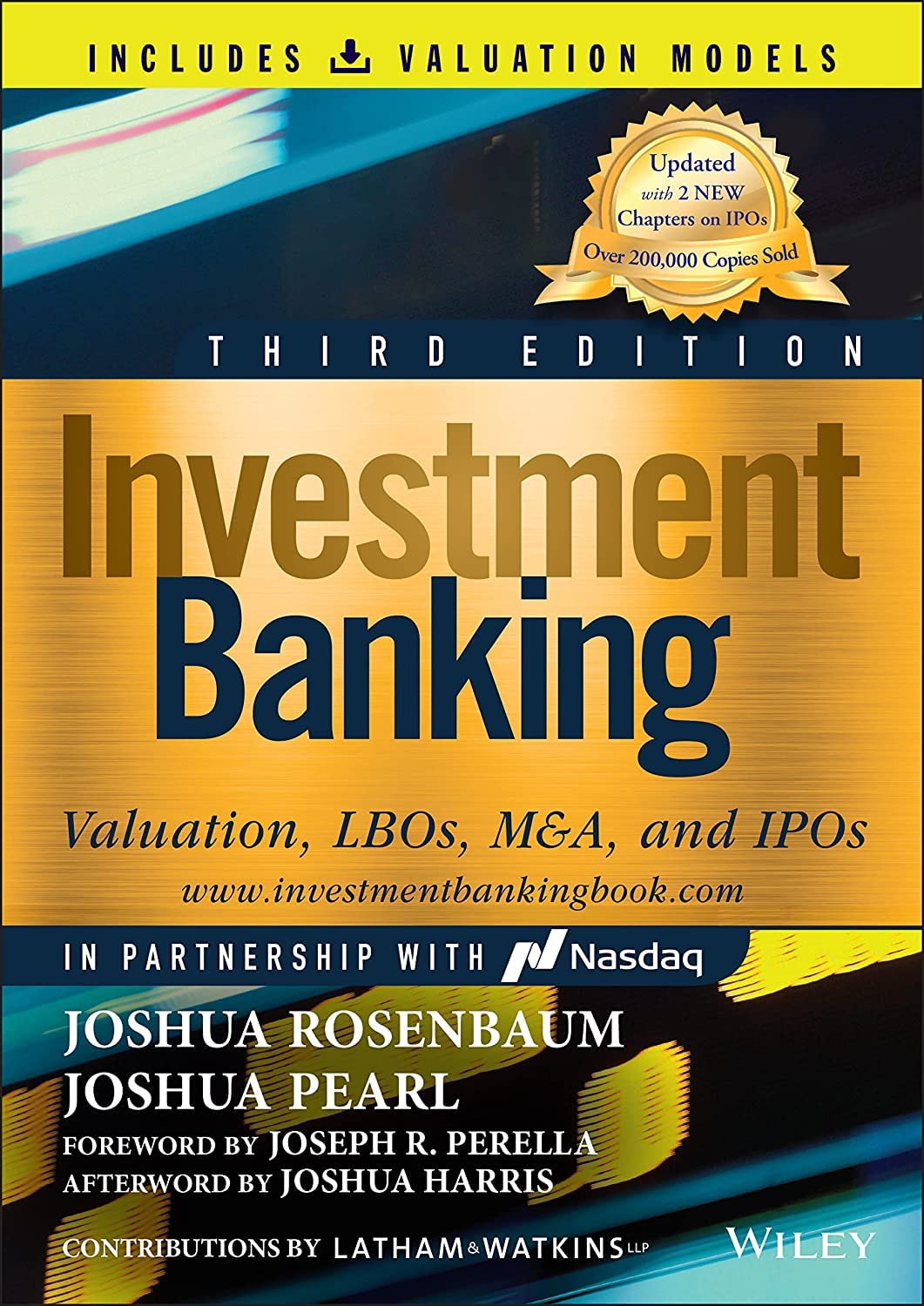 Cover of Investment Banking: Valuation, LBOs, M&A, and IPOs (Book + Valuation Models) (Wiley Finance)