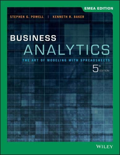 Cover of Business Analytics: The Art of Modeling with Spreadsheets