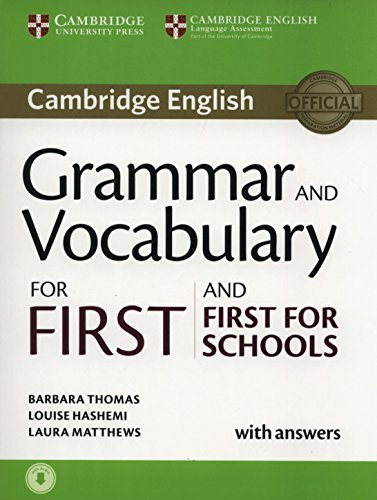 Cover of Grammar and Vocabulary for First and First for Schools Book with Answers and Audio