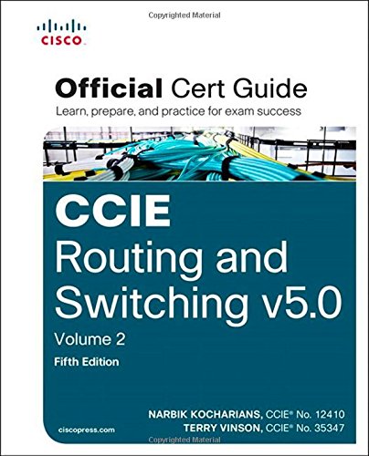 Cover of CCIE Routing and Switching v5.0 Official Cert Guide, Volume 2 (5th Edition)