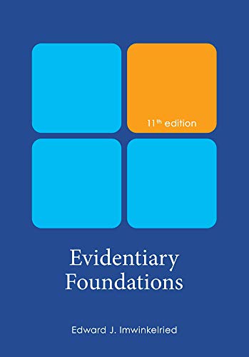 Cover of Evidentiary Foundations, Eleventh Edition