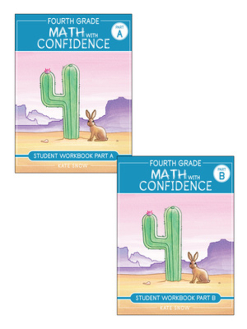 Cover of Fourth Grade Math with Confidence Student Workbook Bundle