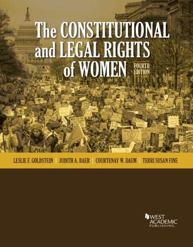 Cover of The Constitutional and Legal Rights of Women (Higher Education Coursebook)