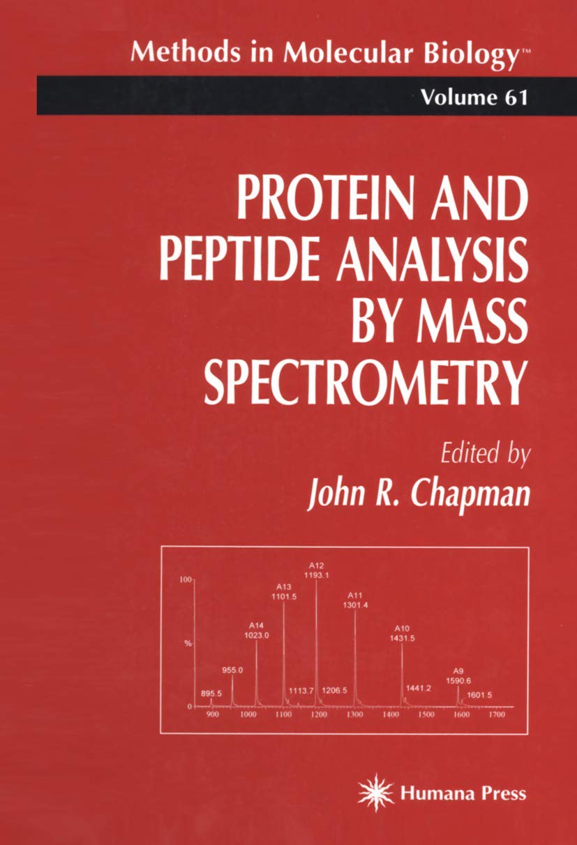 Cover of Protein and Peptide Analysis by Mass Spectrometry (Methods in Molecular Biology, 61)