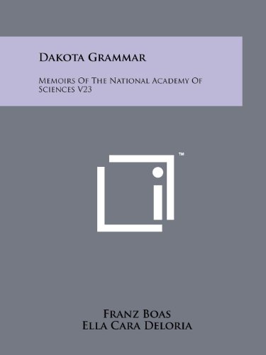 Cover of Dakota Grammar: Memoirs Of The National Academy Of Sciences V23