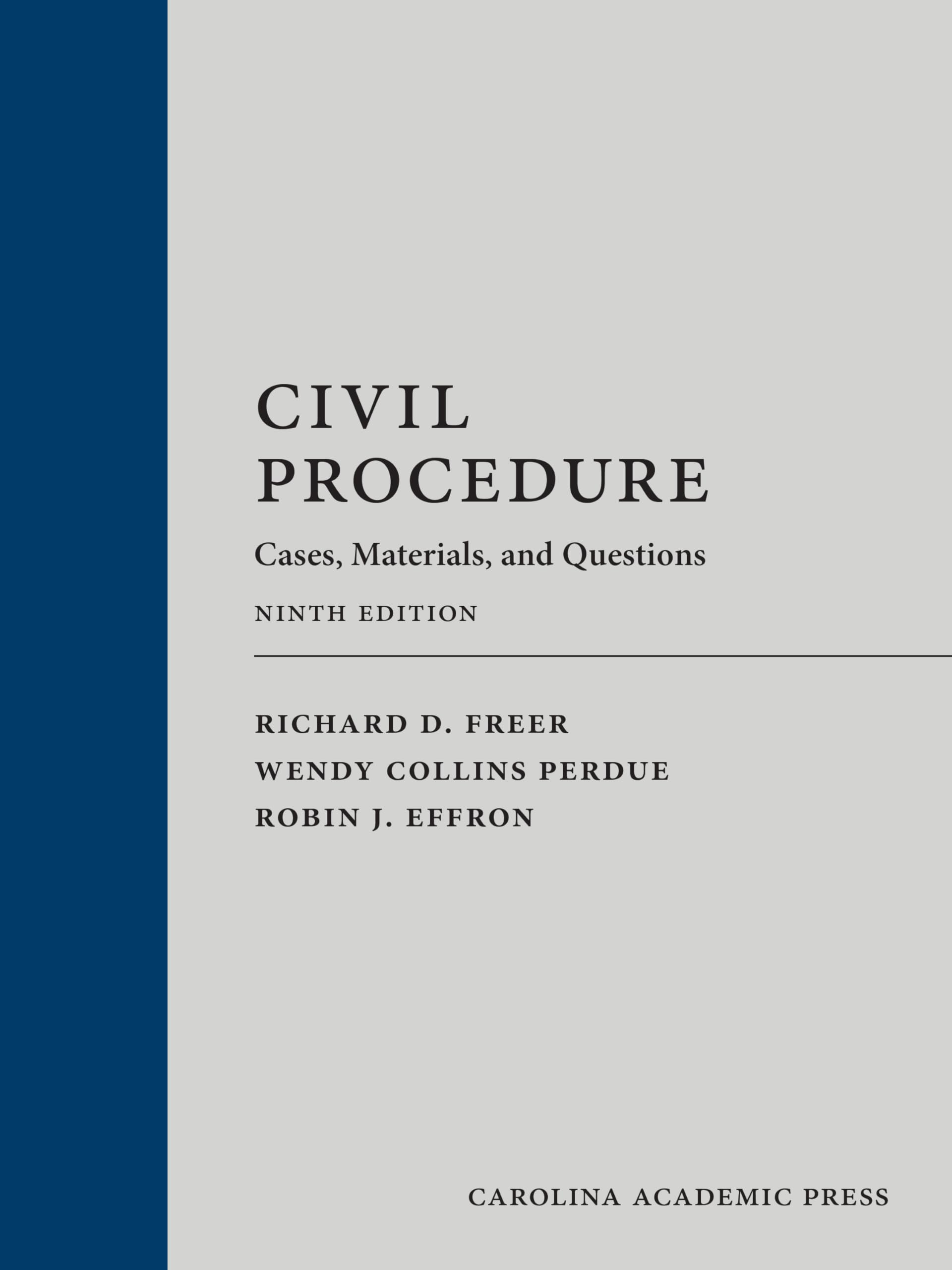 Cover of Civil Procedure: Cases, Materials, and Questions