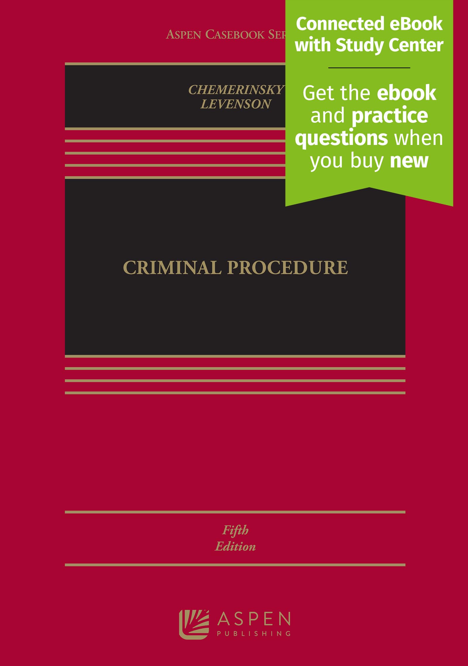 Cover of Criminal Procedure: Connected Ebook With Study Center (Aspen Casebook)