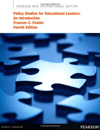 Cover of Policy Studies for Educational Leaders: An Introduction