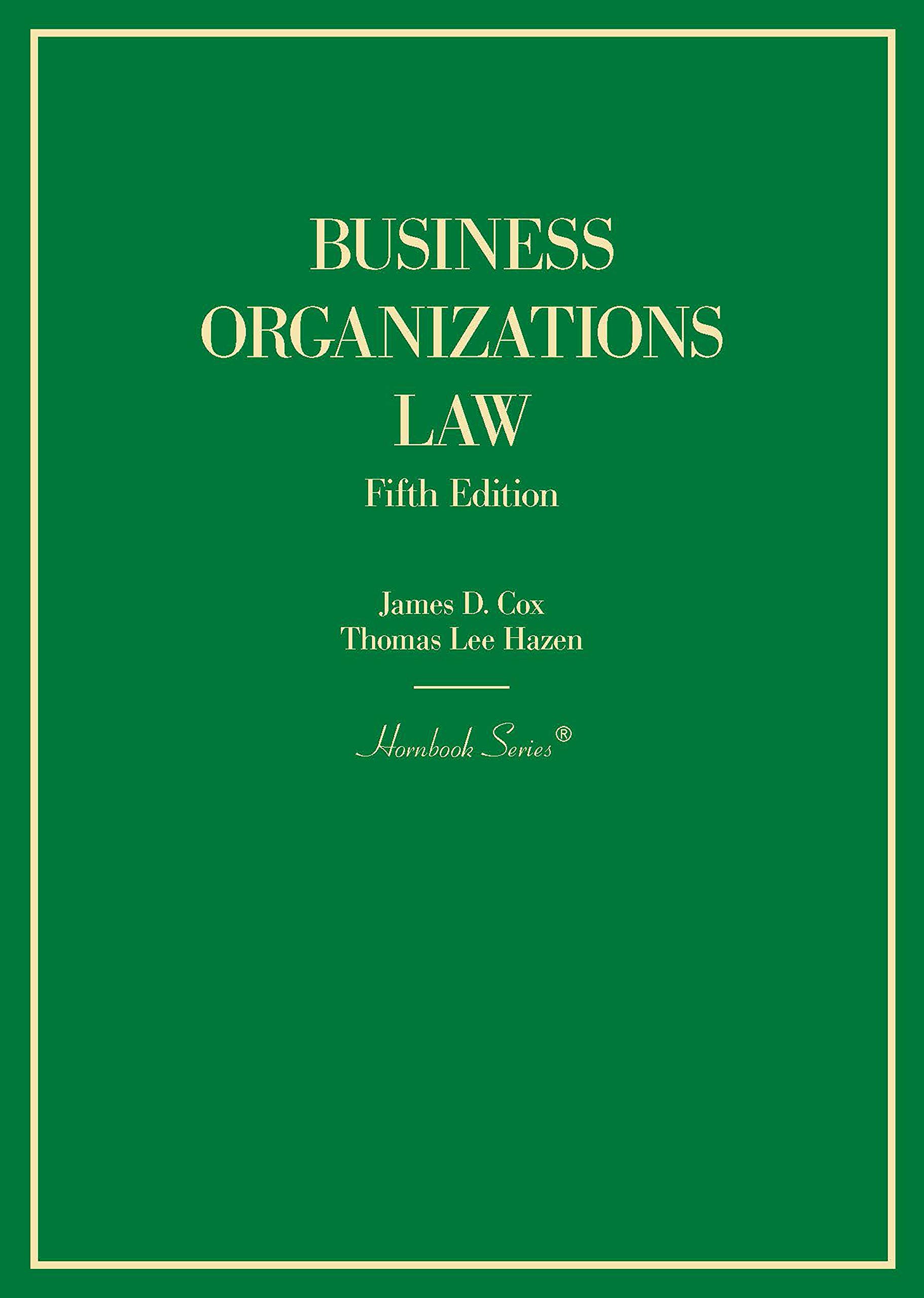 Cover of Business Organizations Law (Hornbooks)
