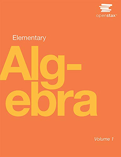 Cover of Elementary Algebra by OpenStax (paperback version, B&W)