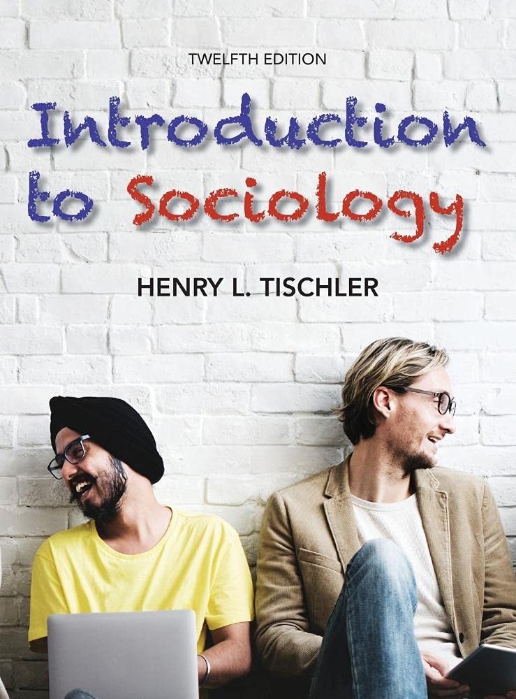 Cover of Introduction to Sociology 12th edition