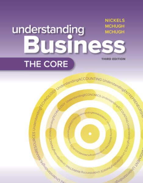 Cover of Loose-Leaf Edition Understanding Business: The Core