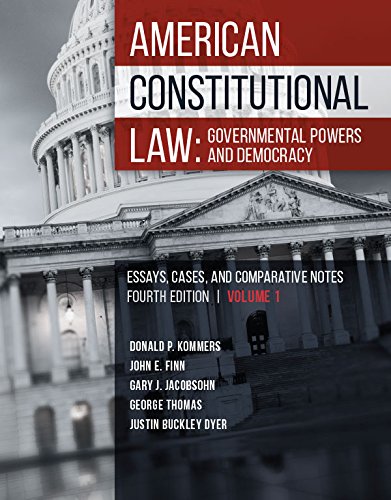 Cover of American Constitutional Law: Governmental Powers and Democracy (Higher Education Coursebook)