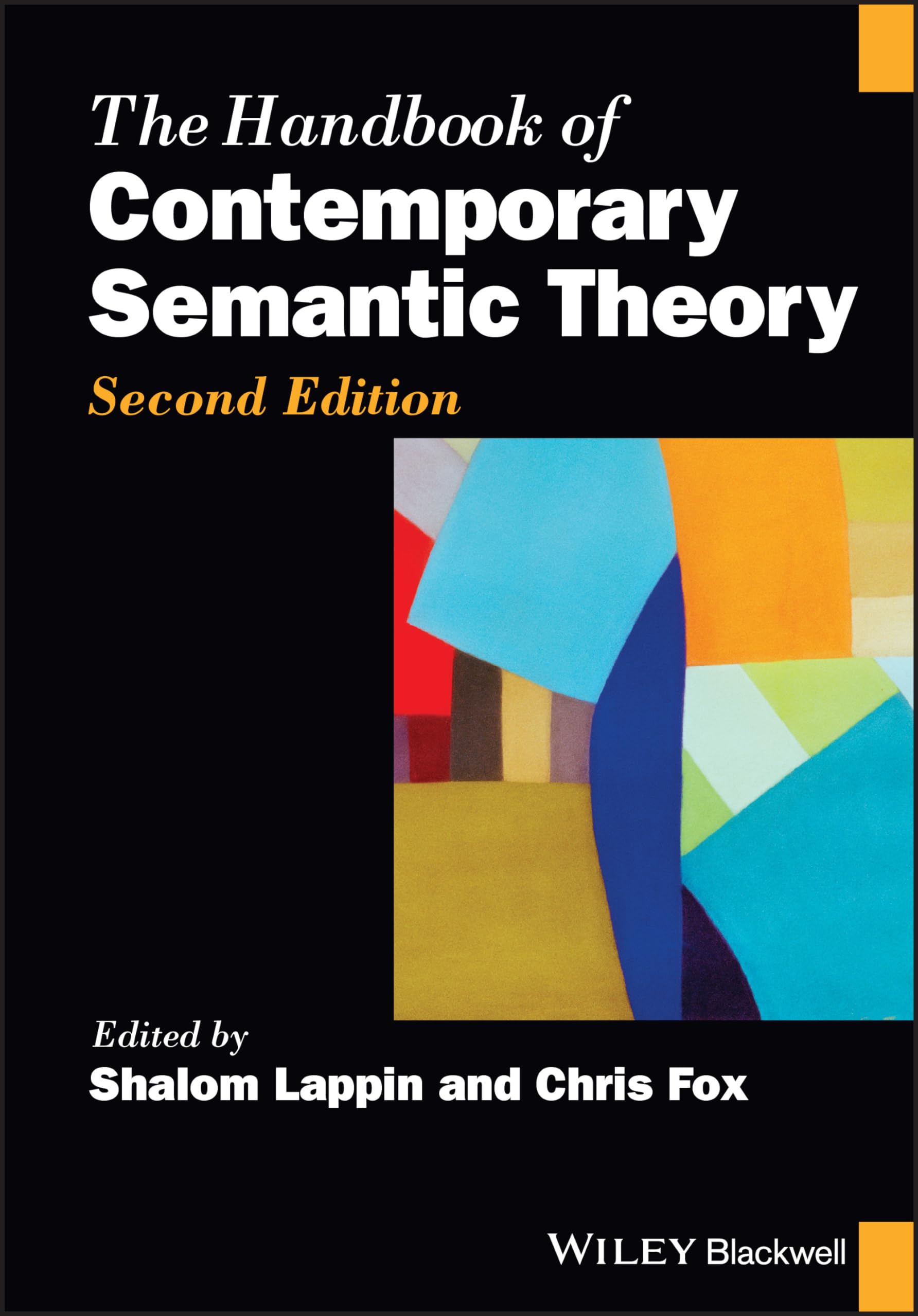 Cover of The Handbook of Contemporary Semantic Theory (Wiley Handbooks in Linguistics)