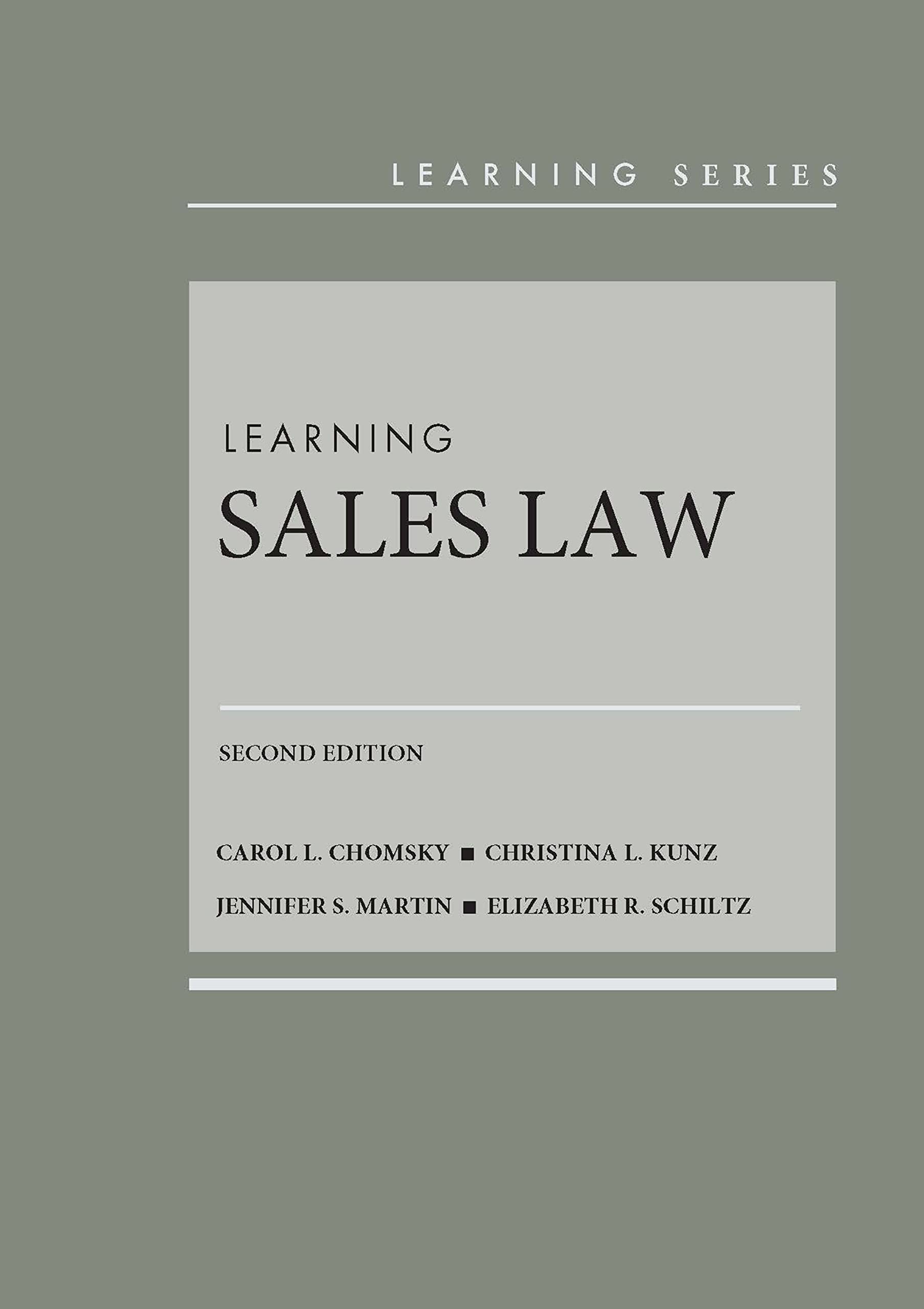 Cover of Learning Sales Law (Learning Series)