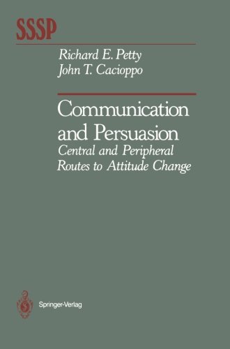 Cover of Communication and Persuasion: Central and Peripheral Routes to Attitude Change (Springer Series in Social Psychology)