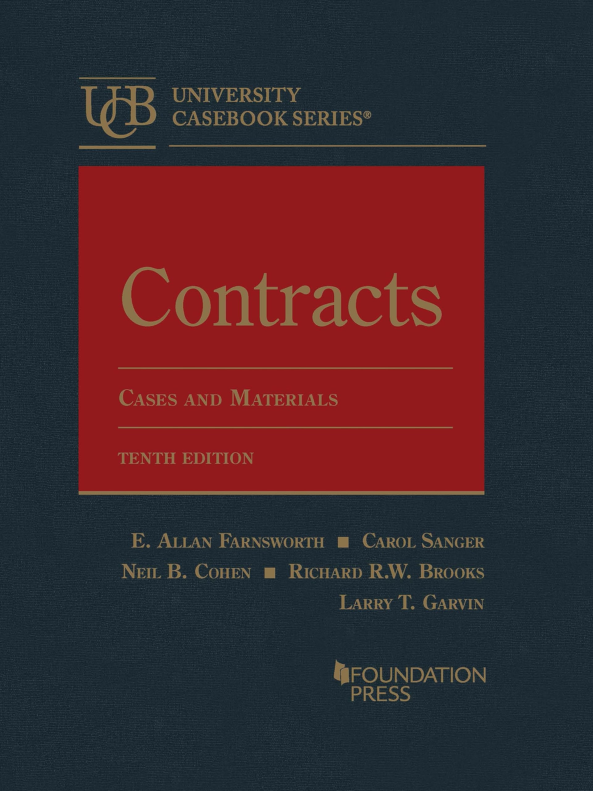 Cover of Contracts, Cases and Materials (University Casebook Series)