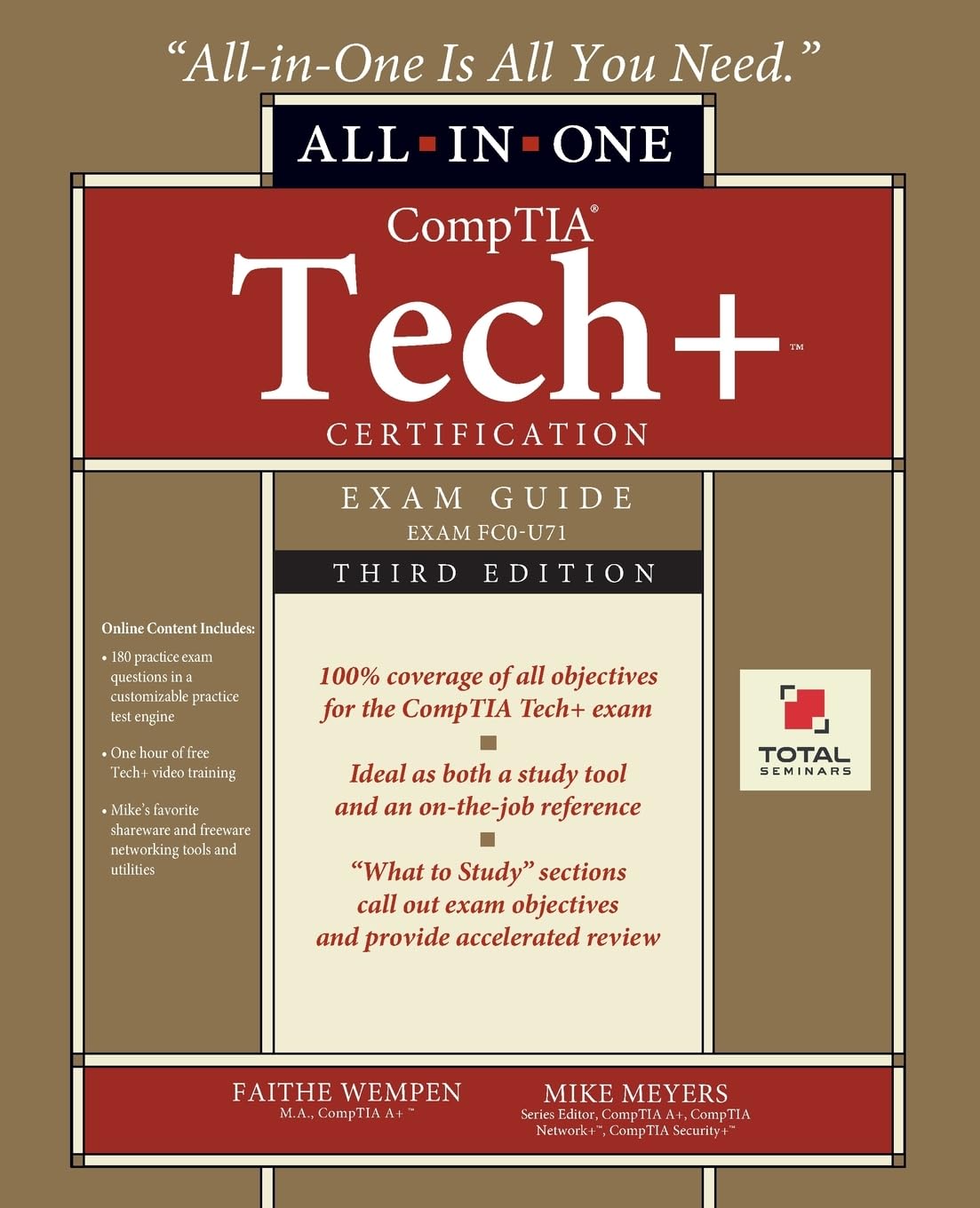 Cover of CompTIA Tech+ Certification All-in-One Exam Guide, Third Edition (Exam FC0-U71)