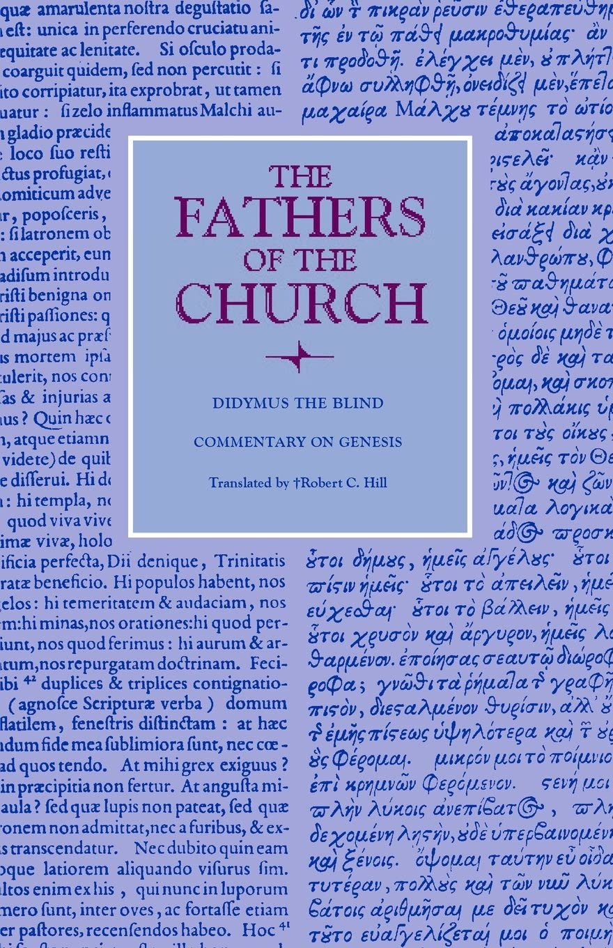 Cover of Commentary on Genesis (Fathers of the Church Patristic Series)