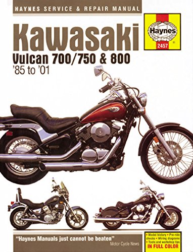 Cover of Kawasaki Vulcan 700 (1985), Vulcan 750 (85-06), Vulcan 800 (95-05), Vulcan 800 Classic (96-02) & Vulcan 600 Drifter (99-06)
