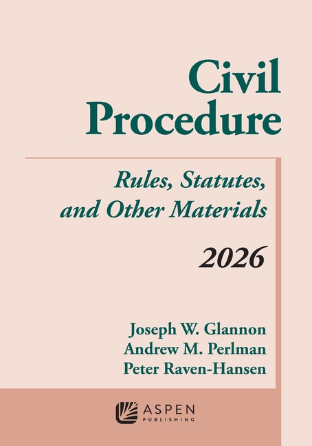 Cover of Civil Procedure: Rules, Statutes, and Other Materials 2026 Supplement