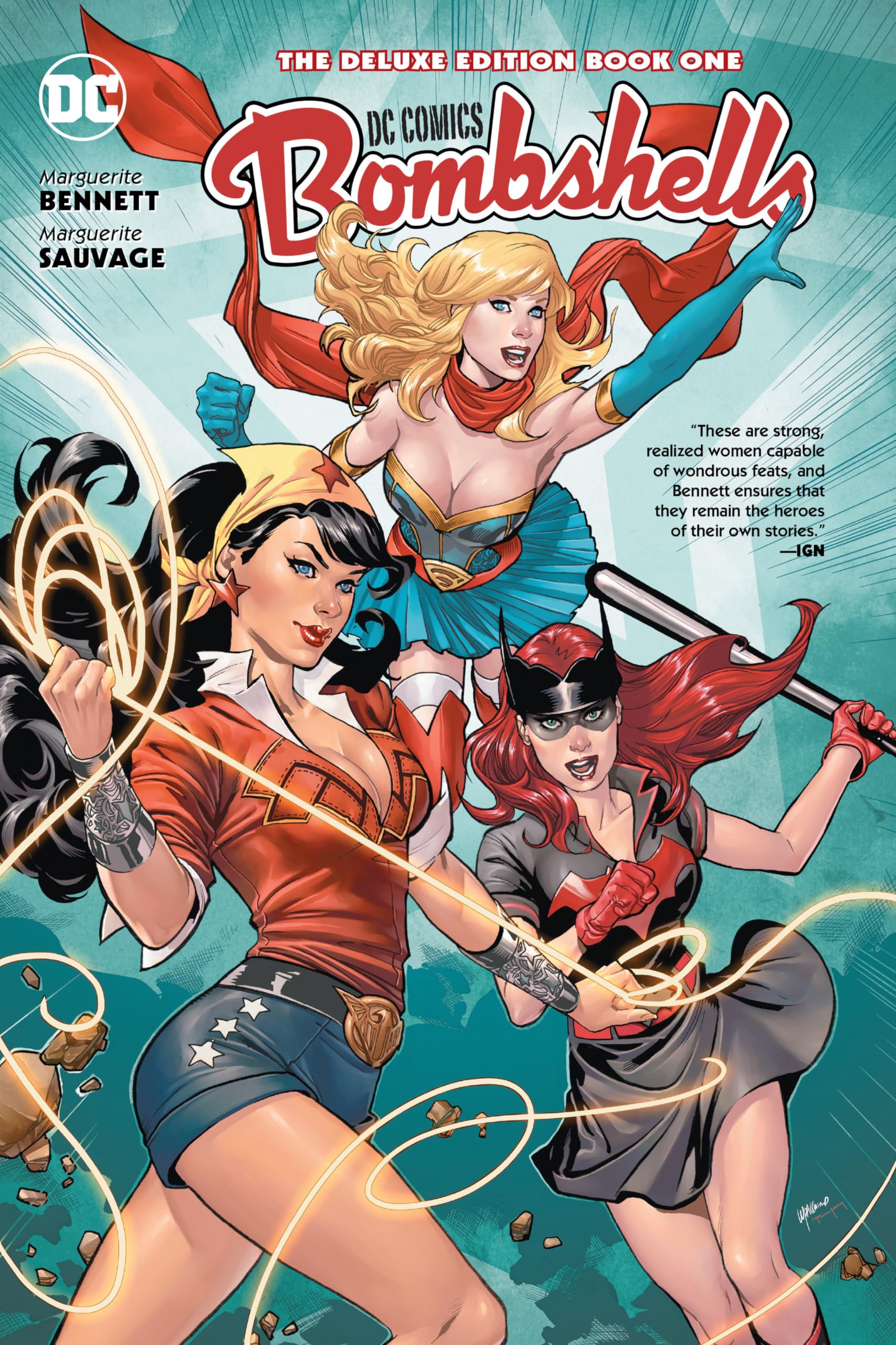 Cover of DC Bombshells: The Deluxe Edition Book One (Dc Comics)