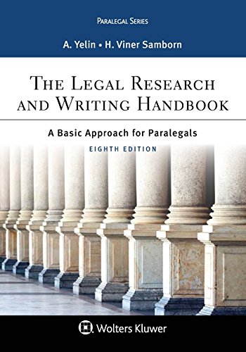 Cover of The Legal Research and Writing Handbook: A Basic Approach for Paralegals (Aspen Paralegal)