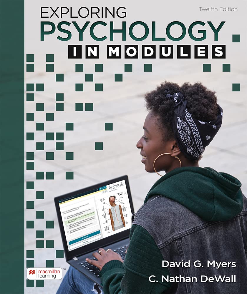 Cover of Loose-Leaf Version for Exploring Psychology in Modules