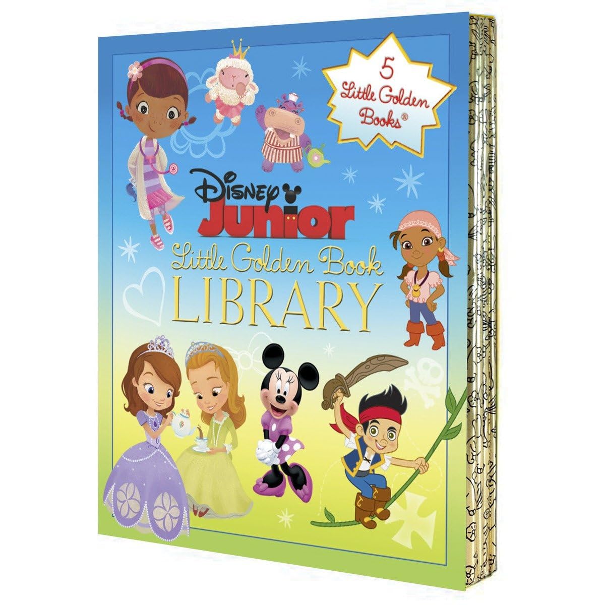 Cover of Disney Junior Little Golden Book Library (Disney Junior): Doc McStuffins; Sofia the First; Minnie Mouse Bow-tique; Jake and the Never Land Pirates