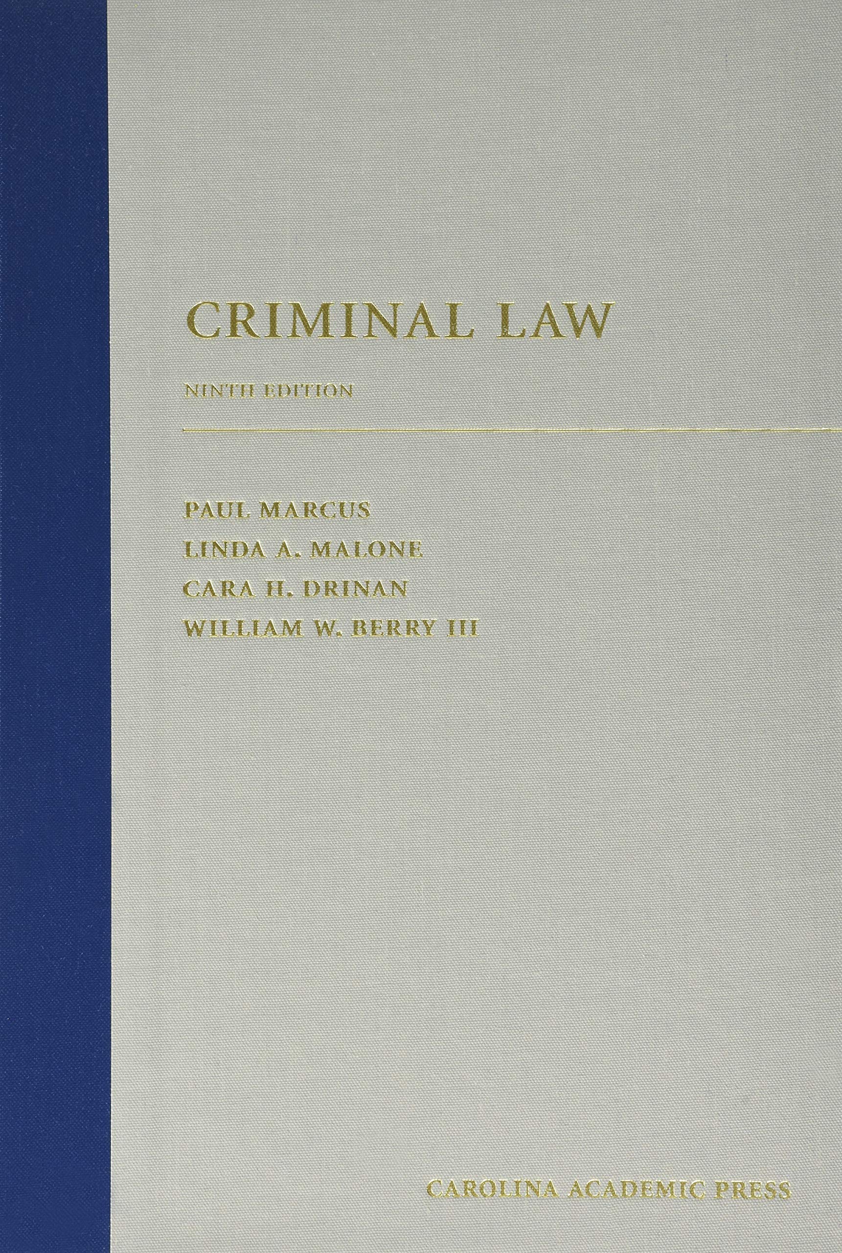 Cover of Criminal Law, Ninth Edition