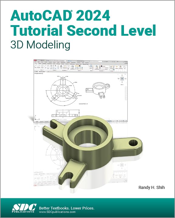 Cover of AutoCAD 2024 Tutorial Second Level 3D Modeling