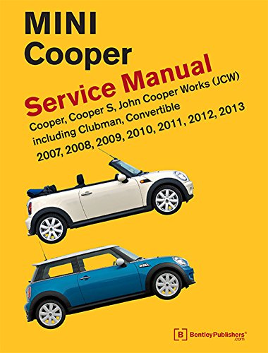 Cover of MINI Cooper (R55, R56, R57) Service Manual: 2007, 2008, 2009, 2010, 2011, 2012, 2013