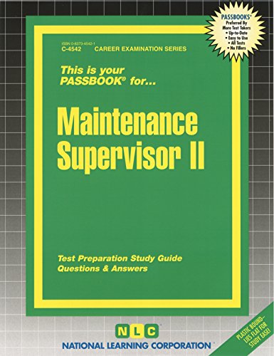 Cover of Maintenance Supervisor II (Passbooks) (Career Examination: Passbook)