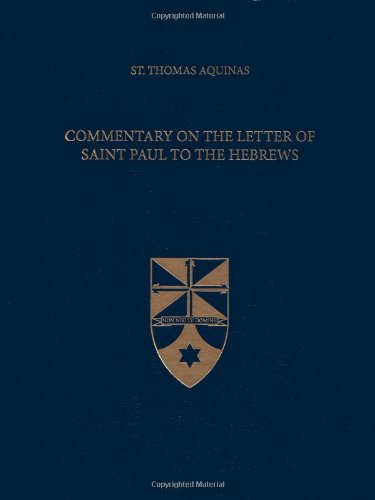 Cover of Commentary on the Letter of Saint Paul to the Hebrews