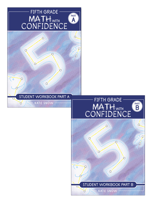 Cover of Fifth Grade Math with Confidence Student Workbook Bundle