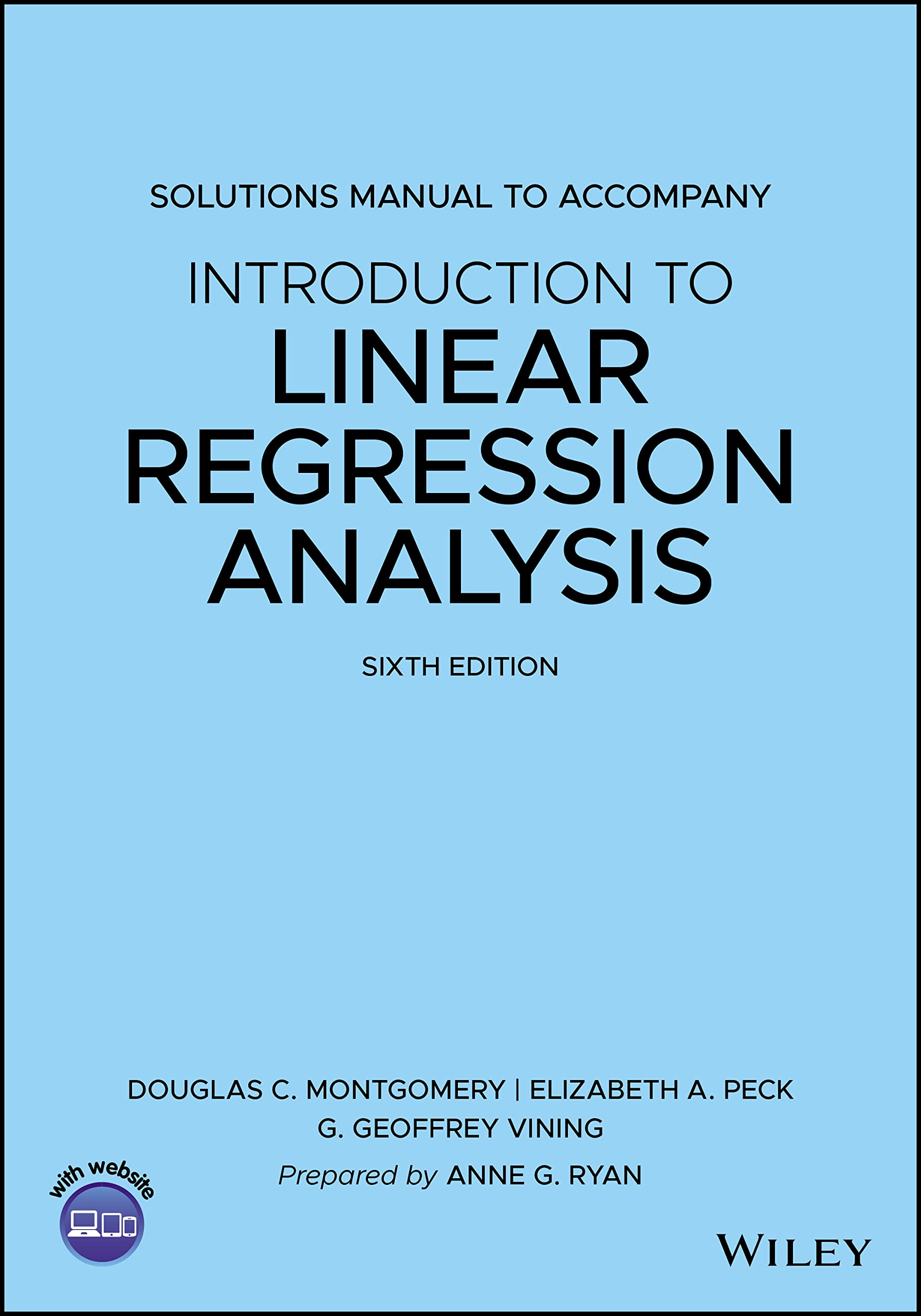 Cover of Introduction to Linear Regression Analysis, 6e Solutions Manual