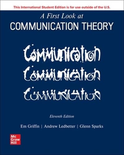 Cover of ISE A First Look at Communication Theory