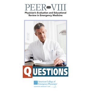Cover of Peer VIII: Physician's Evaluation and Educational Review in Emergency Medicine, Vol 8: Questions and Answers
